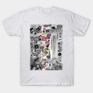 Graffiti Style Urban Street Sticker Tags T-Shirt